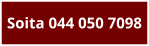 Soita 044 050 7098
